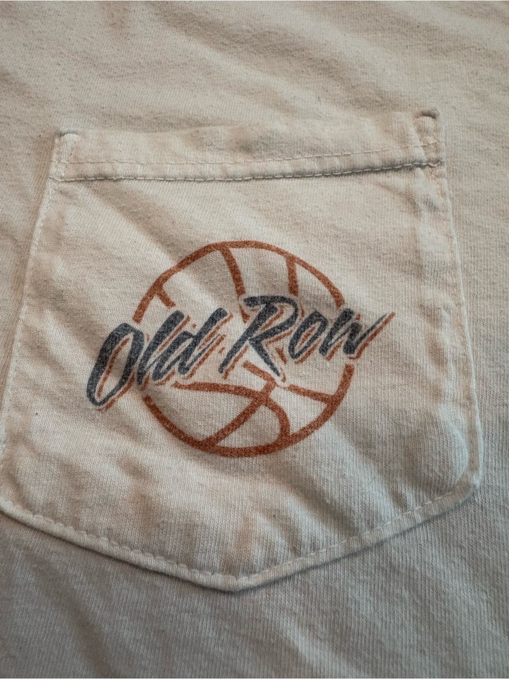 Old Row Tigers On Top white pocket tee, Men’s XL